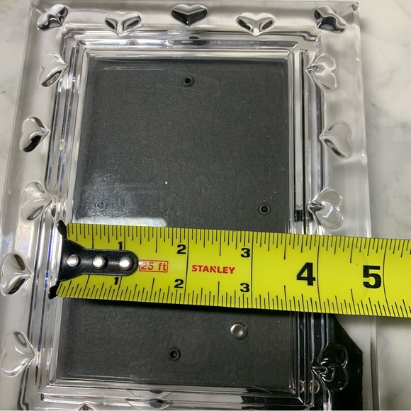 Miller Rogaska Crystal Picture Frame 4x6 Wedding  Made By Reed & Barton Dual Way - Picture 8 of 9